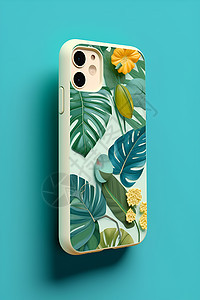 热带植物的手机壳背景图片