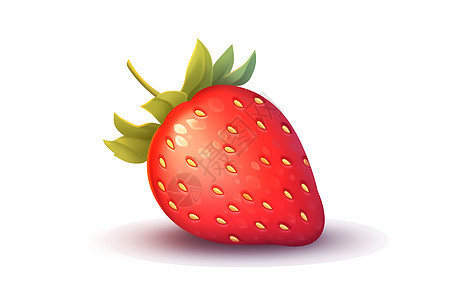 可爱的卡通小草莓插图图片
