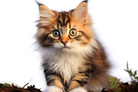 毛茸茸的宠物猫咪背景图片