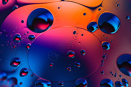 彩色的抽象气泡概念图背景图片