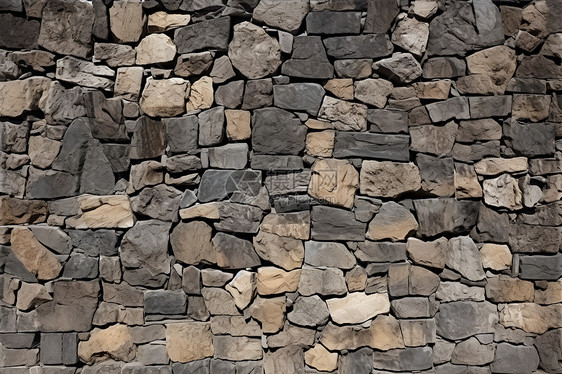 粗糙岩石墙壁建筑背景图片