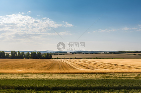 乡村农业种植的田野图片