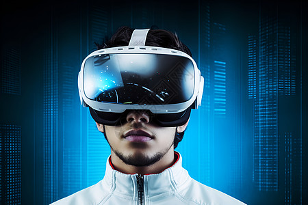 未来科技下的虚拟探险者图片