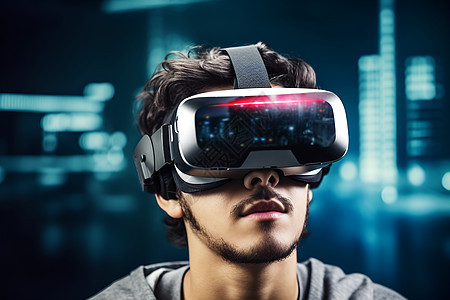 VR眼镜沉浸式体验和虚拟现实图片