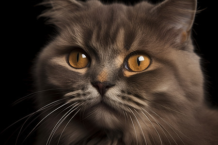 黄眼睛的猫咪图片