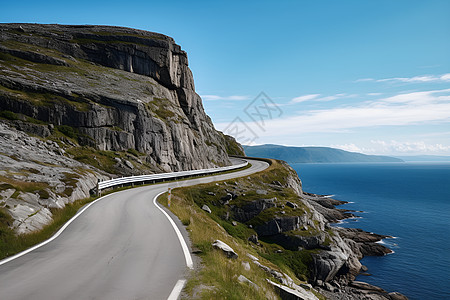 蜿蜒道路背景图片