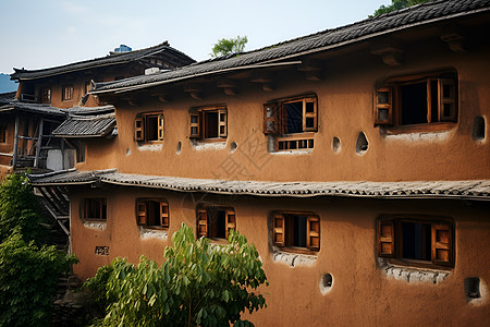 传统福建土楼背景图片