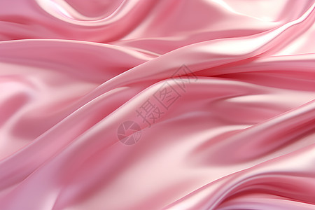 粉色的丝绸布料图片
