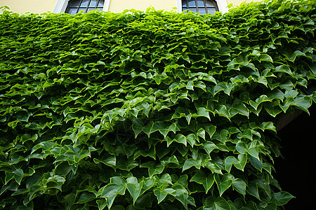 清新绿意的常青藤植物背景图片
