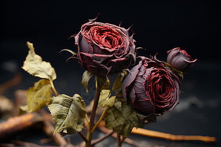 黑暗之美的玫瑰花朵图片