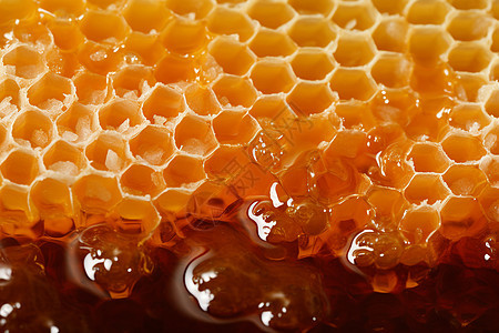 桌面上美味的蜂蜜图片