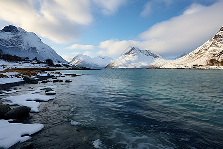寒冬之岛的美丽景观图片