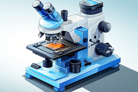 实验室的显微镜背景图片