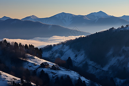 雪山茫茫的美丽景观图片