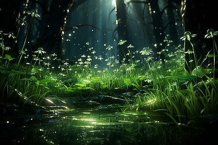 森林仙境的美图片