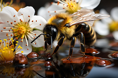 蜜蜂的世界背景图片