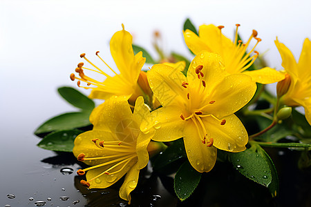 雨中花雨背景