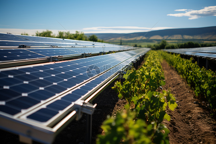 田野中的新能源发电设备高清图片下载-正版图片600870851-摄图网