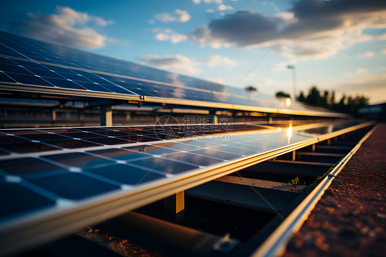 新能源太阳能光伏板发电设备图片