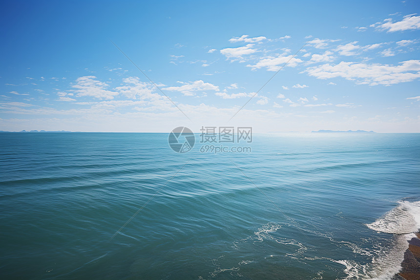 翠海冲浪的海洋景观图片