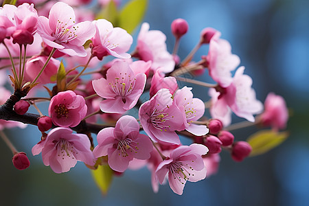 美丽绽放的樱花花朵图片