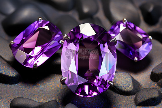 紫水晶宝石的奢图片