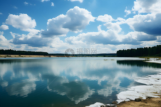 湖光山色的美丽景观图片