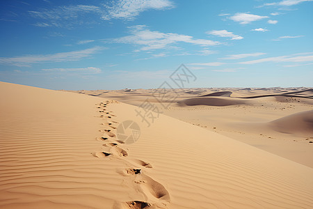 风景优美的撒哈拉沙漠景观背景图片