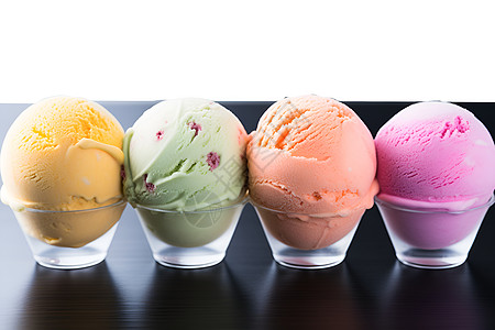 多彩冰淇淋图片