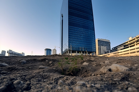 高楼大厦的建筑施工工地图片