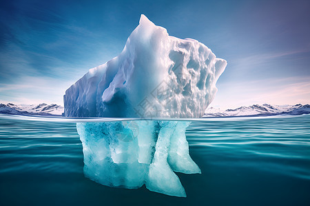 冰海浩渺的湖泊景观图片