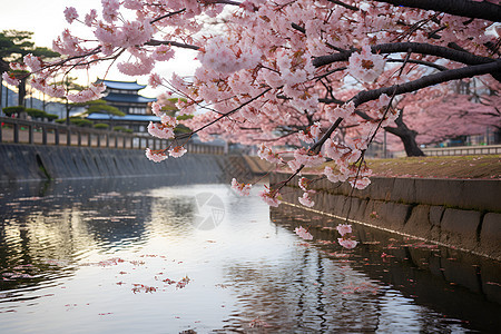 樱花河畔图片