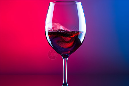 迷人的红酒杯背景图片