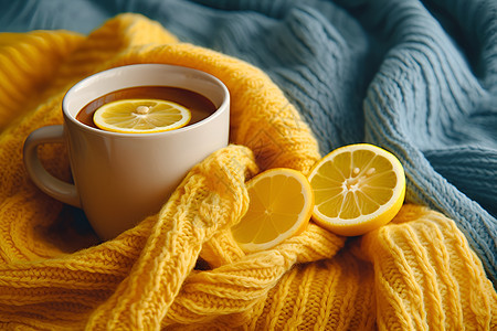 暖心的柠檬茶图片