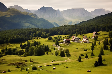 公园美景欧洲山水美景背景