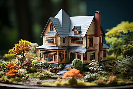 房屋模型背景图片