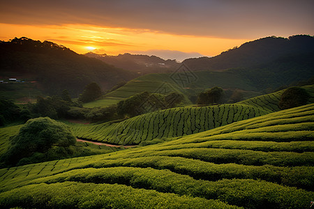 美丽的茶园图片