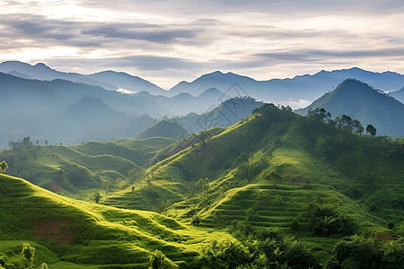 山脉的风景图片