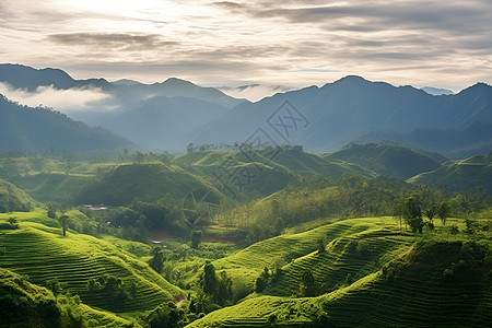 美丽山脉的风景图片