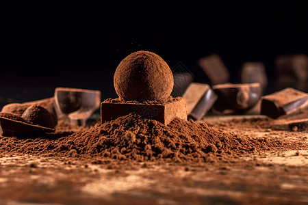 可口的甜品巧克力背景图片
