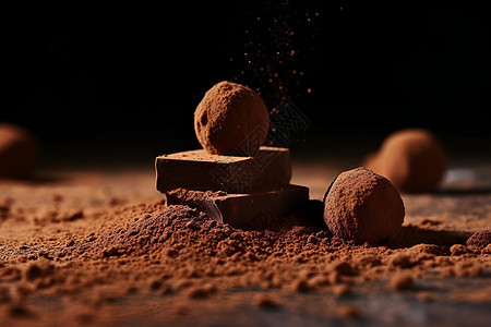 可口美味的巧克力背景图片