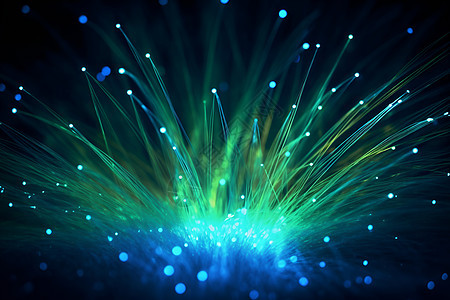 高速运转的互联网光钎概念图图片