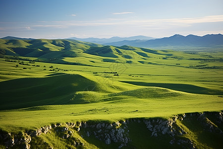 绿色山脉图片