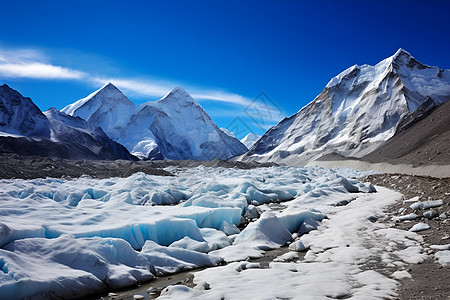 壮丽山河壮观的喜马拉雅山背景