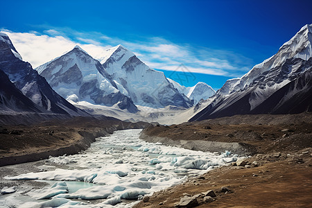 山河壮丽的喜马拉雅山背景图片