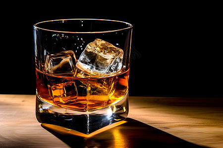 冰镇的威士忌背景图片