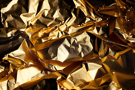 折痕的金箔材质图片