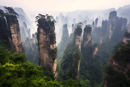 壮观的悬崖高峰图片