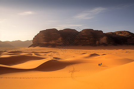 壮观的撒哈拉沙漠竟敢图片