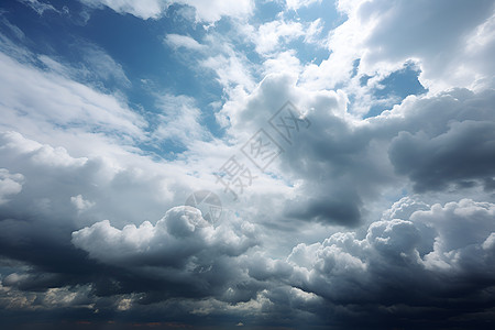 多云天空自然天气高清图片